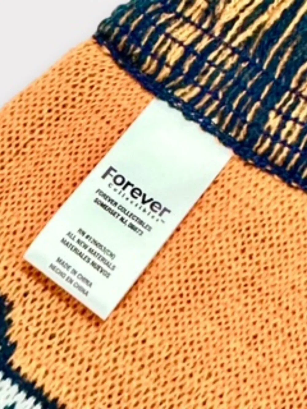 Forever Collectibles Denver Broncos Scarf Snowflakes Fringe Orange and Navy